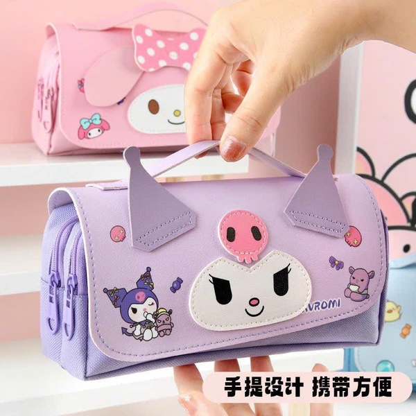 Túi vải đựng bút hình Kuromi, Pochacco, Melody
