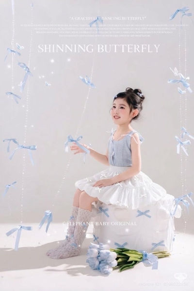 Chân váy bí Size 1-8Y WinWin đính nơ 3 màu đen, trắng, hồng