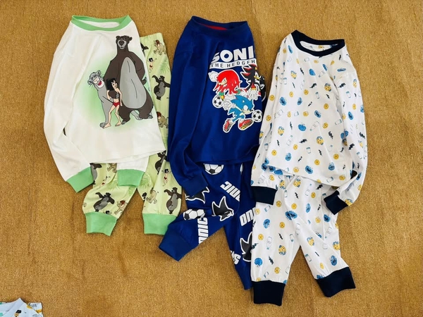 Bộ cotton dài tay bé trai Hiunikids 9 mẫu