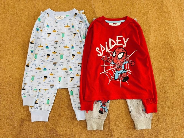 Bộ cotton dài tay bé trai Hiunikids 9 mẫu