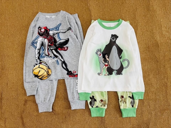Bộ cotton dài tay bé trai Hiunikids 9 mẫu
