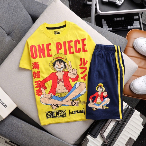 Bộ cộc tay S&B Kids bé trai Naruto, One Piece 8 mẫu