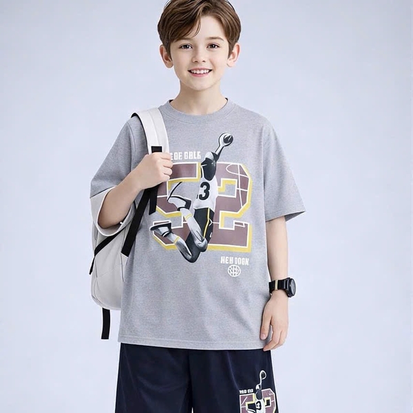 Bộ cộc tay Oshkosh bé trai 5 mẫu ô tô đỏ bóng rổ S2, skater trắng...