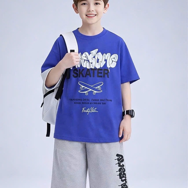 Bộ cộc tay Oshkosh bé trai 5 mẫu ô tô đỏ bóng rổ S2, skater trắng...