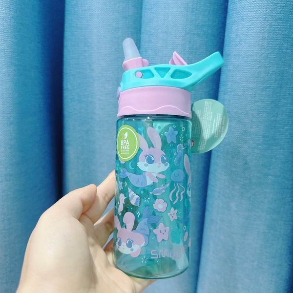 Bình nước nhựa NHỎ 430ml hãng Smiggle nhiều mẫu cho bé