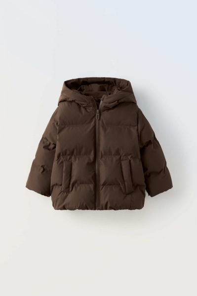 Áo phao ZARA dáng chữ A 2 màu nâu, trắng siêu nhẹ, chống nước