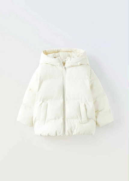 Áo phao ZARA dáng chữ A 2 màu nâu, trắng siêu nhẹ, chống nước