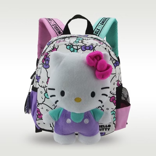 Balo Smiggle 3D mầm non size 26x21cm mẫu Sư tử, thỏ, Hello Kitty, Peppa, Stitch...