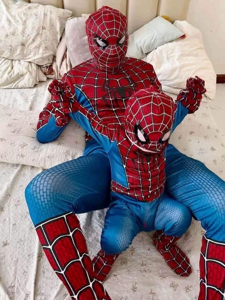 Bộ hóa trang Spiderman dài tay body kèm mũ