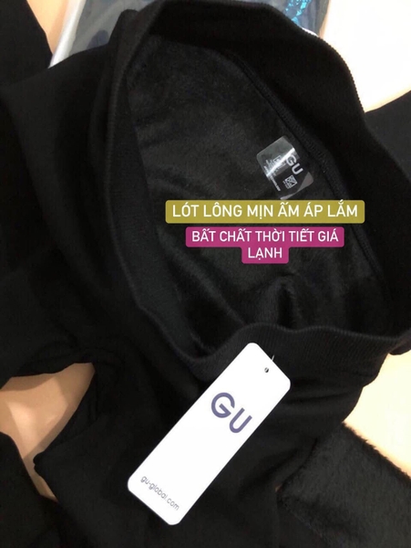 Quần legging lót lông giữ nhiệt Nữ hãng GU freesize