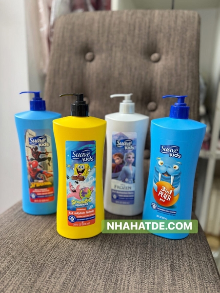Sữa tắm gội 2in1 cho bé Suave kids 828ml