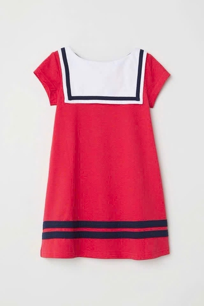 Váy thủy thủ H&M cộc tay 3 màu navy, đỏ, chấm bi trắng