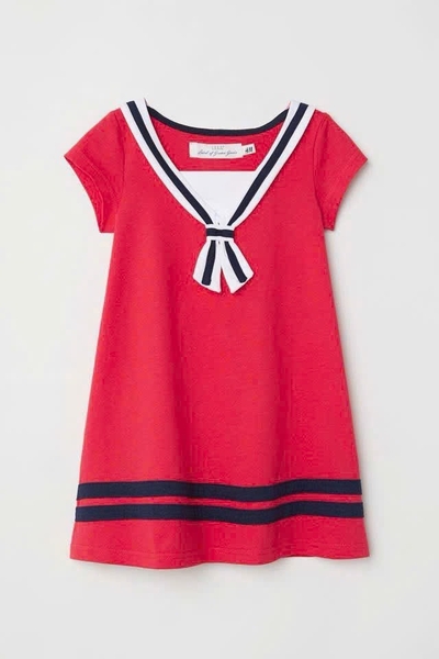 Váy thủy thủ H&M cộc tay 3 màu navy, đỏ, chấm bi trắng