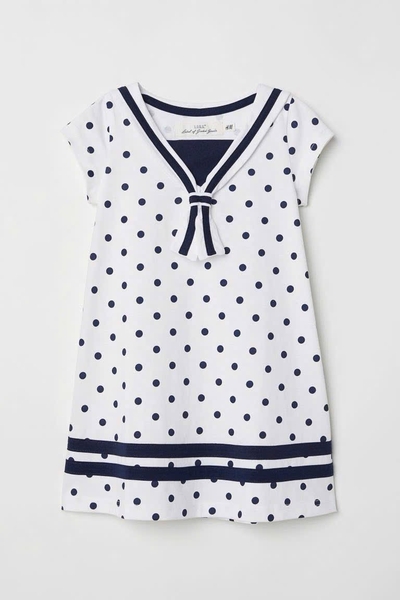 Váy thủy thủ H&M cộc tay 3 màu navy, đỏ, chấm bi trắng