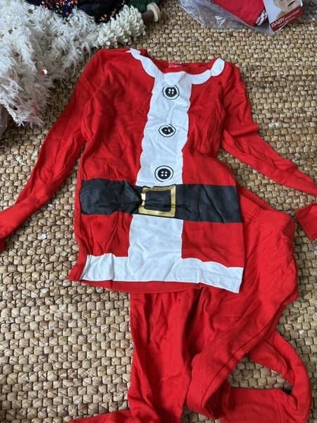 Bộ cotton dài tay Cat&jack Giáng Sinh 4 mẫu đỏ, nâu, xanh