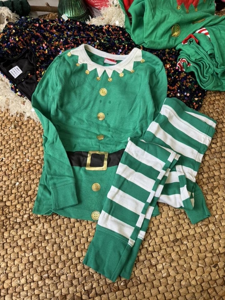 Bộ cotton dài tay Cat&jack Giáng Sinh 4 mẫu đỏ, nâu, xanh