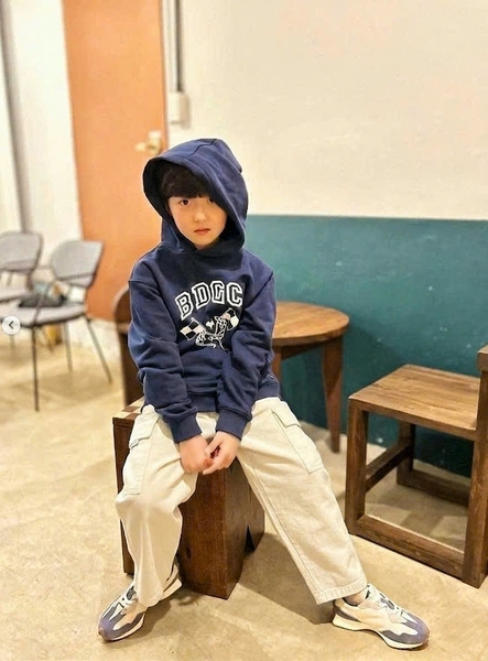 Quần Baggy Beemon túi hộp logo thêu gấu 3 màu đen, trắng, navy