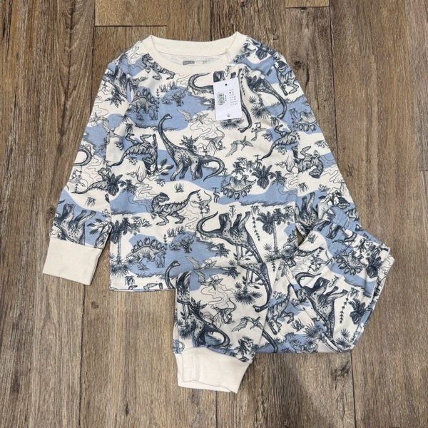Bộ cotton dài tay hãng Delta, Disney, Marvel 4 mẫu Spiderman, khủng long, Game, Mickey