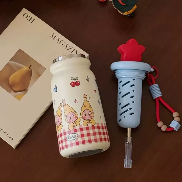 Bình giữ nhiệt Twinkle Twinkle 500ml 5 màu đỏ, xanh, nâu, hồng