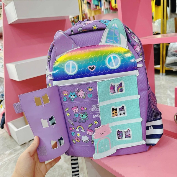Balo Smiggle mẫu 3D size 36x28cm cho bé trai, bé gái
