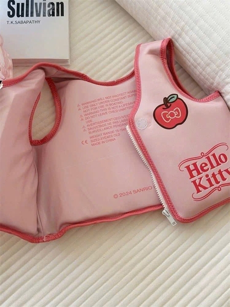 Áo phao bơi cho bé Sanrio 4 mẫu Kuromi, Hello Kitty, Melody, Cinnamoroll