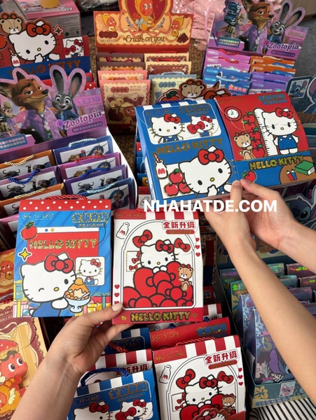 Túi blind box đồ dùng học tập 4 mẫu Hello Kitty, Zootopia, Stitch, Twinkle Twinkle