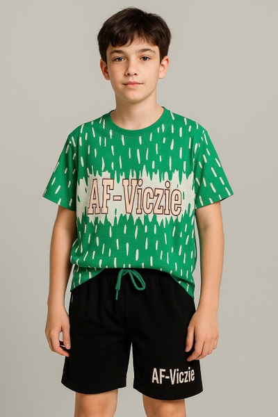 Bộ cộc tay H&M 7 màu in chữ Amazing, Tong, Sorry Your...size đại cho bé trai