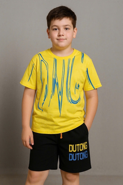 Bộ cộc tay H&M 7 màu in chữ Amazing, Tong, Sorry Your...size đại cho bé trai