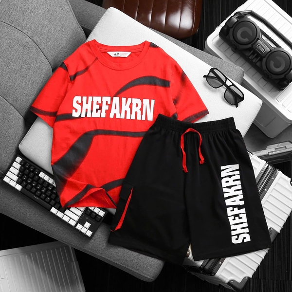 Bộ cộc tay H&M 7 màu in chữ Amazing, Tong, Sorry Your...size đại cho bé trai