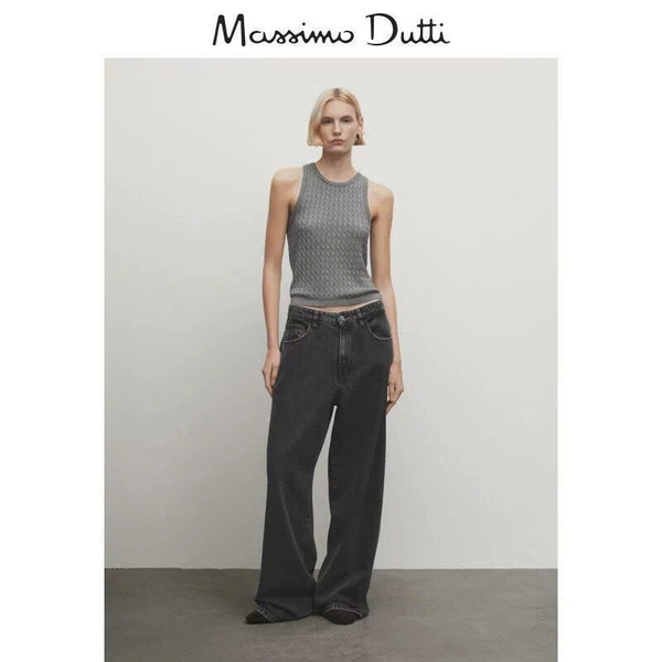 Áo dệt kim ba lỗ Massimo Dutti nhiều màu cho nữ