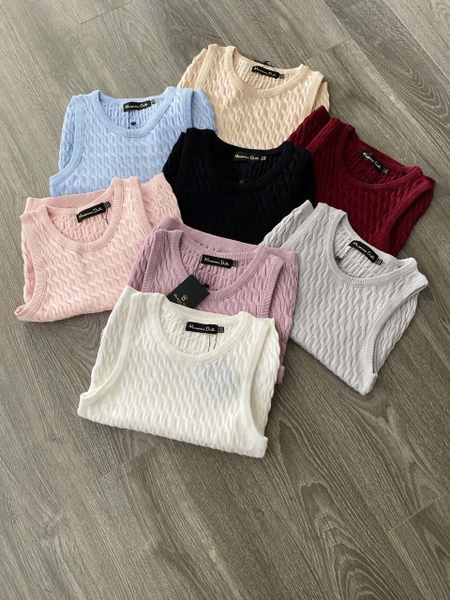 Áo dệt kim ba lỗ Massimo Dutti nhiều màu cho nữ