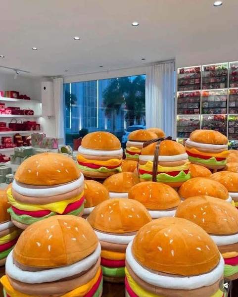Hộp Hamburger bông đựng đồ size 26x29cm