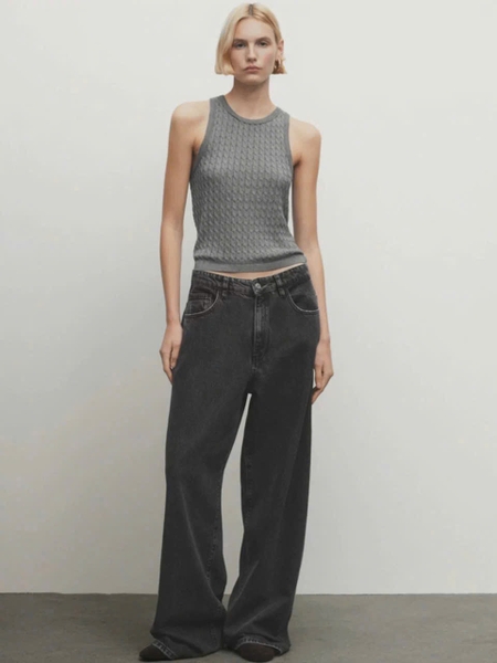 Áo dệt kim ba lỗ Massimo Dutti nhiều màu cho nữ