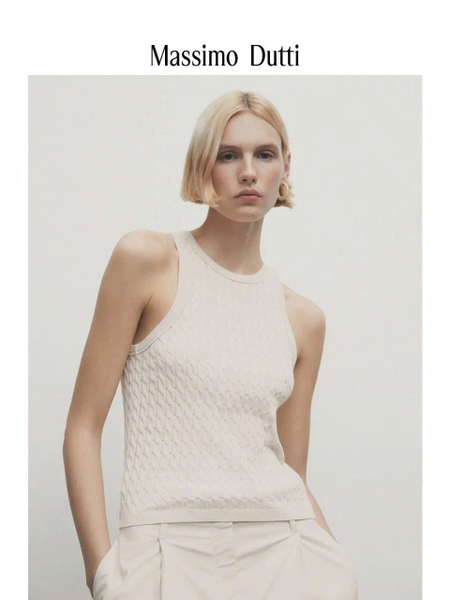 Áo dệt kim ba lỗ Massimo Dutti nhiều màu cho nữ