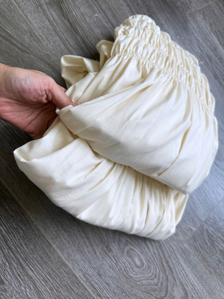 Chân váy nhún Polo Ralph Lauren màu be dáng dài