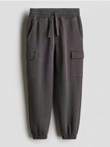 Quần nỉ jogger H&M túi hộp 2 màu xám, be
