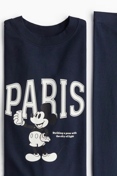 Bộ dài tay cotton Hiunikids 6 mẫu bé trai, bé gái Melody, Kitty, Mickey Paris, Thỏ