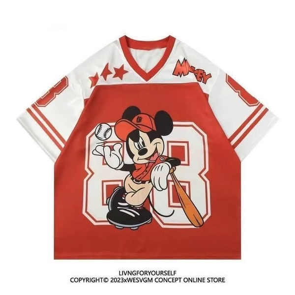Áo thể thao cổ tim hình Hello Kitty và Mickey Mouse