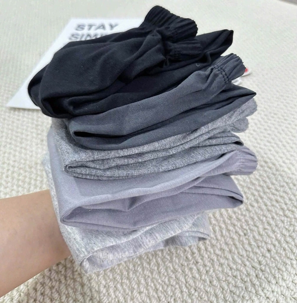 Set 5 quần dài cotton thu đông tối màu mẫu 2026
