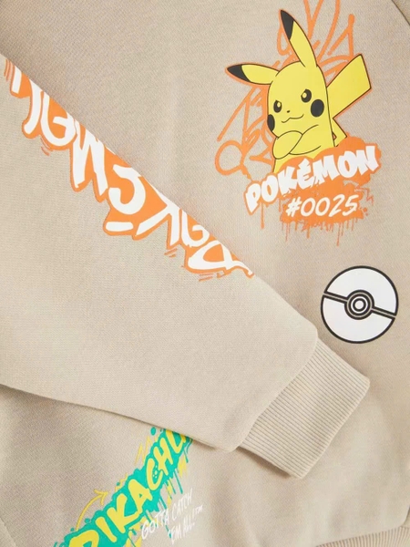 Bộ nỉ dài tay áo hoodie Primark bé trai 3 mẫu Spiderman, Mario, Pokemon