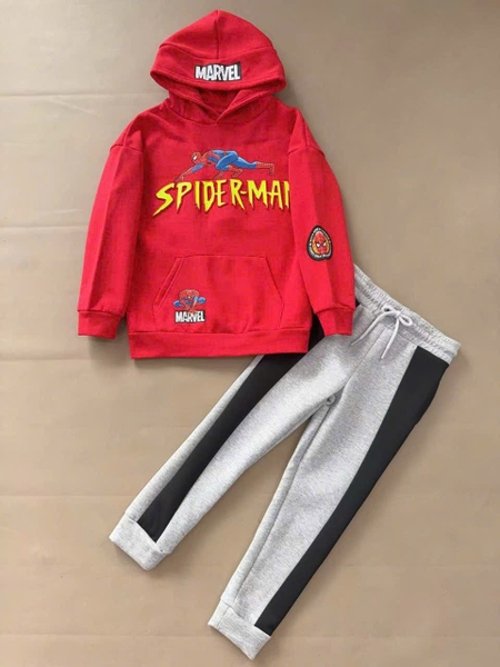 Bộ nỉ dài tay áo hoodie Primark bé trai 3 mẫu Spiderman, Mario, Pokemon