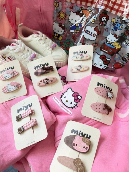 Set 2 cặp tóc hoạt hình Mi Yu nhiều mẫu