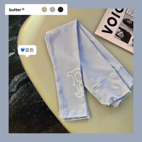 Quần legging MLB dư xịn 3 màu đen, tím, xanh