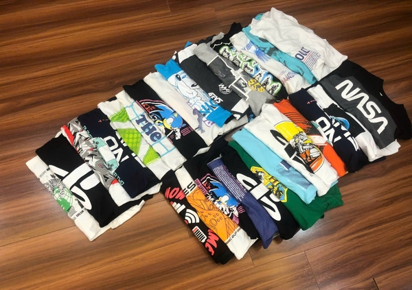 Bộ H&M nhiều mẫu Game, Sonic, Nasa, Snooze... cotton bé trai size đại thu đông 2024