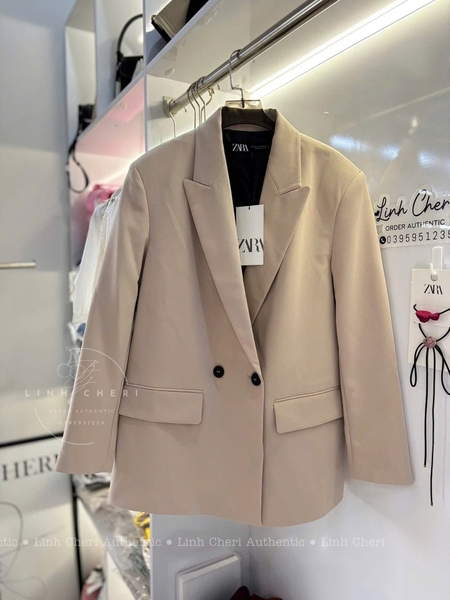 Áo khoác blazer Zara nhiều màu xanh rêu, đỏ, ghi, đen, be