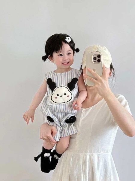 Bodysuit thô đũi 4 mẫu Puppy, Mickey, vịt Donald, dưa hấu