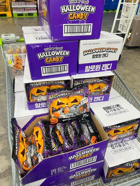 Gói 20 cây kẹo mút mix hình Halloween Candy Hàn Quốc