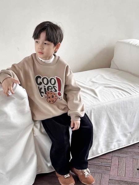 Áo nỉ dài tay có lót AMBB 6 màu cho bé