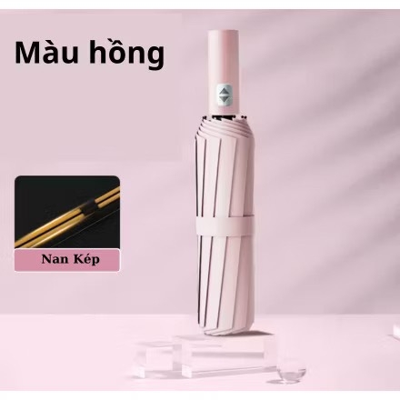 Ô cầm tay tự động 12 nan 5 màu đen, hồng, đỏ, xanh đậm, xanh nhạt, đen