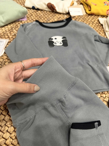 Bộ cotton dài tay Cicikids 6 mẫu cho bé